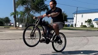 110cc motorized bicycle from ZedaMotorsportscom [upl. by Akiem]