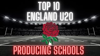 Top 10 England Under 20 Rugby Producing Schools [upl. by Suoicul]