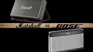 Marshall Stockwell VS Bose Soundlink III Comparatif Audio [upl. by Galatia]