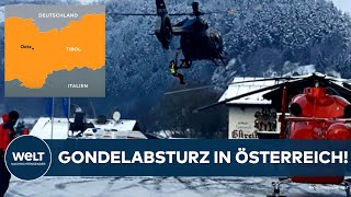 ÖSTERREICH Drama im Tiroler Ötztal Gondelabsturz in Oetz  vier Schwerverletzte im Skigebiet [upl. by Lavona900]