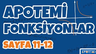 Apotemi Fonksiyonlar Sayfa 1112 Çözümleri  APOTEMİ YAYINLARI [upl. by Naic]