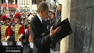 Bestattung  Funeral  Otto von Habsburg  Anklopfzeremonie  Kapuzinerkirche [upl. by Aklam]