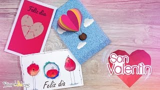 ♥ 3 Tarjetas de AMOR y AMISTAD  San Valentín ♥ [upl. by Arebma]