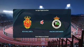 PES 2021 modo carrera jugador España Mallorca vs Racing Santander [upl. by Aicemed]