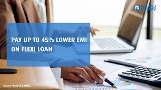 How to calculate EMI on Flexi Personal Loan  Bajaj Finserv [upl. by Udela329]