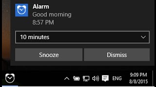 How to setup default alarm in Windows 10 [upl. by Orlanta180]