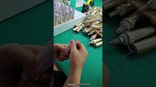 The manufacturing process of LED energy saving lamps [upl. by Onairelav]