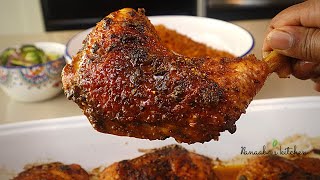 How to make the best melt in your mouth tasty Oven Baked Chicken  quick roasted chicken recipes [upl. by Croom81]