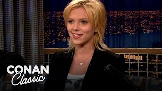 Scarlett Johansson’s First Paid Acting Gig Was On “Late Night”  Late Night with Conan O’Brien [upl. by Aifos]