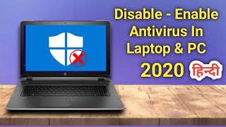 How To Enable And Disable Antivirus In Laptop And PC In 2020  PC Me Antivirus Kaise Band Kare [upl. by Noicpecnoc]