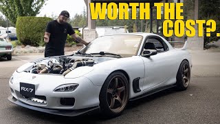 How Much Does It Cost To Restore amp Build a Mazda RX7 [upl. by Nahrut]