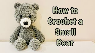 How to crochet a Bear 🐻  Crochet Plush bear Easy CrochetAmigurumi tutorial for beginners [upl. by Vassell]