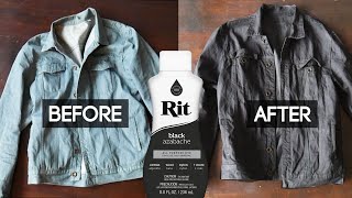 How to Dye a Jean Jacket using Rit [upl. by Nnylsia]