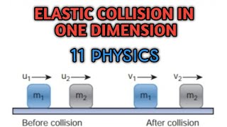 Elastic collision in one dimension 11 Physics Samacheer kalvi [upl. by Ahsiuqal312]