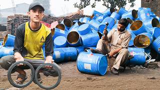 quotIncrediblequot Process Of Making Tricycle Tires From Scratch In A Local Factory [upl. by Anirtac916]