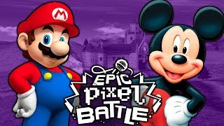 Mario VS Mickey  EPIC PIXEL BATTLE EPB SAISON 1 [upl. by Nylednarb]