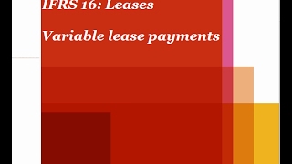 PwCs Analysing IFRS 16 Leases  4 Variable lease payments [upl. by Jennie]