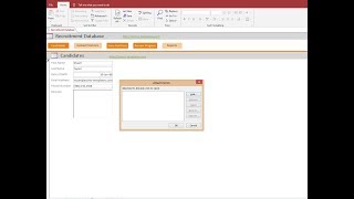 How to Use Recruitment Management System in MS Access Software and Sync Database with Excel [upl. by Hunger]