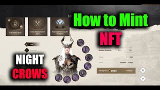 Night Crows How to Mint NFT [upl. by Isdnil]