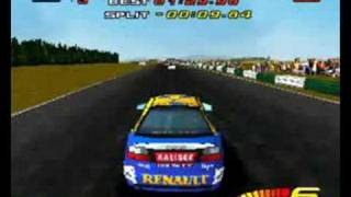 Toca touring cars PS1 gameplay [upl. by Nlyak]