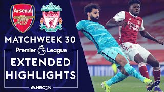 Arsenal v Liverpool  PREMIER LEAGUE HIGHLIGHTS  432021  NBC Sports [upl. by Enitsud]