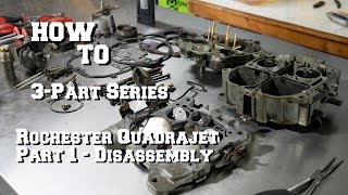 How To Quadrajet Carburetor Rebuild  Part 1  Removal and Disassembly [upl. by Iaoh]