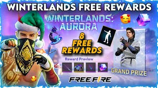 WINTERLANDS AURORA FREE REWARDS  HOW TO CLAIM WINTERLANDS AURORA REWARDS  FREE EMOTE [upl. by Karolina]