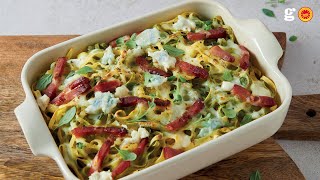 Tagliatelle timbale Met Gorgonzola BOBbÃ©chamel [upl. by Witha]