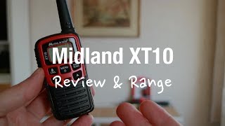 Midland XT10 PMR446  2 Way Radio Review and Range Test [upl. by Niwle]