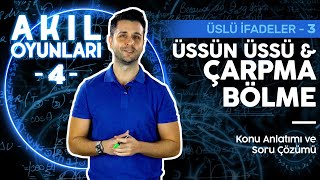 Ozan Alper 8 Sınıf Matematik Üslü İfadeler 3 Üslü Sayılarda Çarpma Bölme  Lightboard ile Ders 4 [upl. by Claman749]