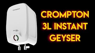 Crompton Rapid Jet Instant Water Heater Geyser 3L 3KW  Instant Geyser  Kitchen Geyser  ₹2387 [upl. by Hameerak]