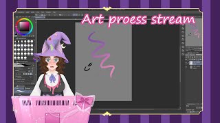 Working on spooky Halloween art stream vod [upl. by Atiuqin]