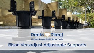 Versadjust Adjustable Deck Supports by Bison [upl. by Chalmer]