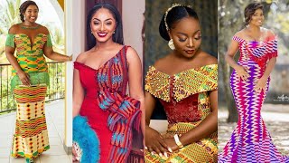 2019Ghana Wedding Dresses Kente Ankara Trendy Styles African Fashion [upl. by Hedges]