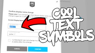 How To Get Text Symbols In Your Fortnite Name [upl. by Nissa392]