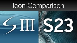 Samsung Galaxy S3 vs S23 Icons [upl. by Amsirahc]