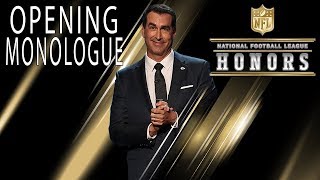 Rob Riggle Roasts the NFLs Elite in Opening Monologue  2018 NFL Honors [upl. by Olaf]