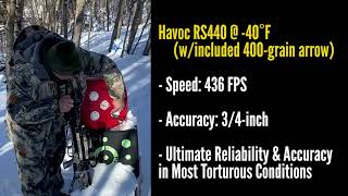 Crossbow Test in INSANE Temperatures 40 DEGRESS  TenPoint Crossbows [upl. by Derina508]