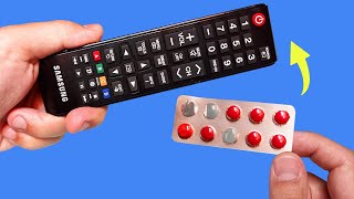 Take a Common Empty Pill Pack and Fix All Remote Controls in Your Home How to Repair TV Remote [upl. by Lav]