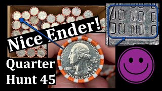 Nice Ender  Quarter Hunt 45 Coin Roll Hunt [upl. by Adnylem]