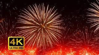 Colorful Firework with Sounds Screensaver 4K UltraHD [upl. by Dorri]