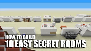 10 Easy Ways To Build Secret Rooms In Minecraft [upl. by Tut]