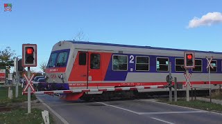 Eisenbahnkreuzung LaxenburgBiedermannsdorf A  28102023  Železniční přejezd  Level crossing [upl. by Jermain]