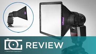 REVIEW  Flash Diffuser Light Softbox for Speedlite Flashes  By Altura Photo® [upl. by Ynohta512]