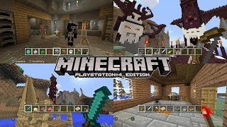 Lets Play Minecraft PlayStation 4 Tutorial [upl. by Rebme]