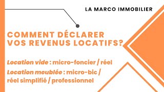 Comment déclarer vos revenus locatifs  impôts immobilier [upl. by Abie]