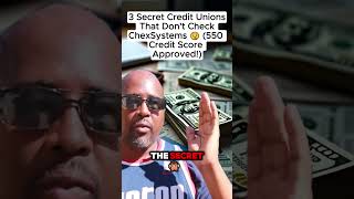 3 Secret Credit Unions That Dont Check ChexSystems 🤫 550 Credit Score Approved [upl. by Eckel]