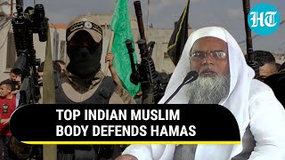 Hamas Assault Natural Reaction Top Indian Muslim Body Criticises Modis Israel Stand  Watch [upl. by Annahpos]