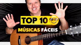 Aula de Violão Top 10 MÚSICAS que todo iniciante deveria saber sem pestana [upl. by Nylzzaj]