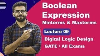 Boolean Expression in Hindi  Minterms and Maxterms in Boolean Algebra in Hindi  DLD GATE Lectures [upl. by Iccir]